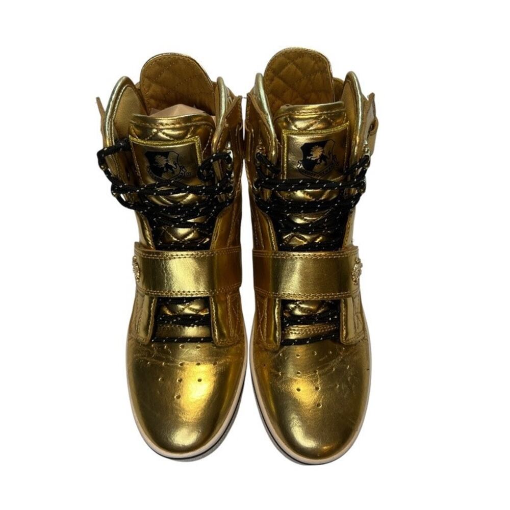Vlado Atlas High Top Women's Gold Metallic Lace Up Fashion Sneakers Shoes Size 8 - Picture 14 of 15